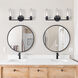 Skylar 3 Light 24.5 inch Matte Black Vanity Light Wall Light